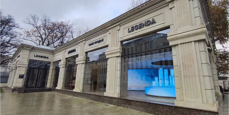 Светодиодный внутренний экран, офис продаж LEGENDA